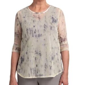 SYMPLI Go To Classic Top In Camo Illuminate size 18 NWT